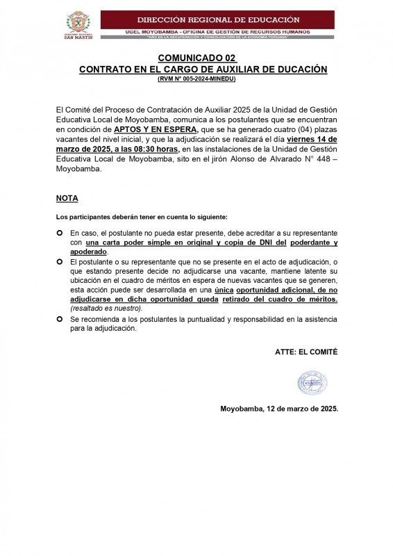 📢📌CONTRATACIÓN DE AUXILIAR DE EDUCACIÓN - 👩🏻🏫👨🏻🏫