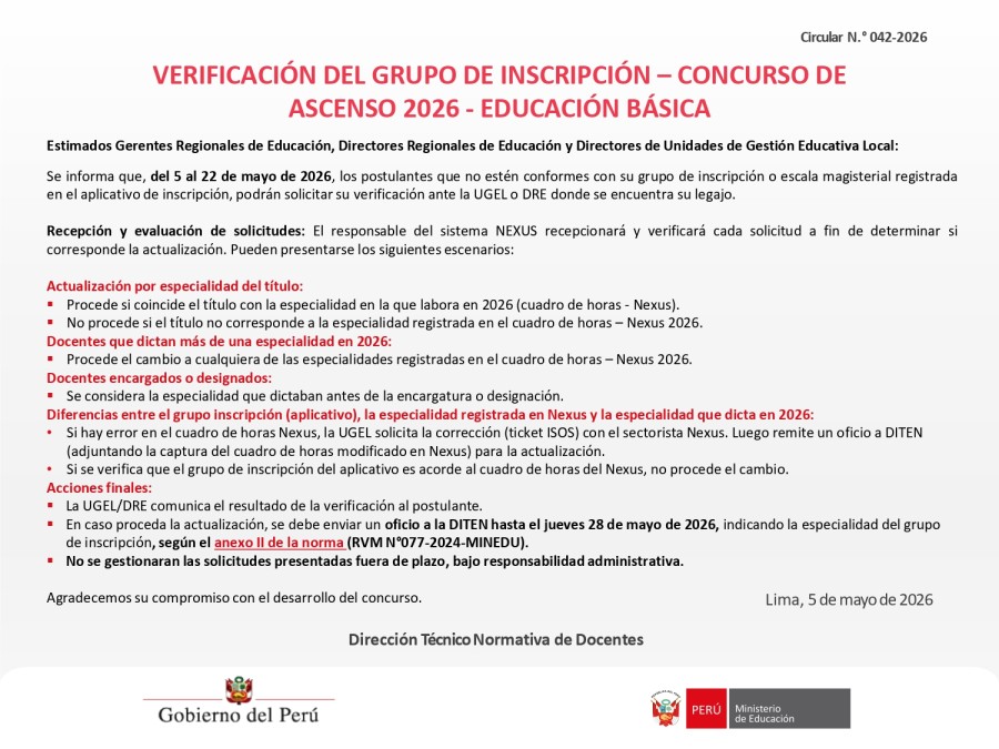 📢𝐂𝐎𝐌𝐔𝐍𝐈𝐂𝐀𝐃𝐎 𝐈𝐌𝐏𝐎𝐑𝐓𝐀𝐍𝐓𝐄 &ndash; 𝐂𝐎𝐍𝐂𝐔𝐑𝐒𝐎 𝐃𝐄 𝐀𝐒𝐂𝐄𝐍𝐒𝐎 𝟐𝟎𝟐𝟔