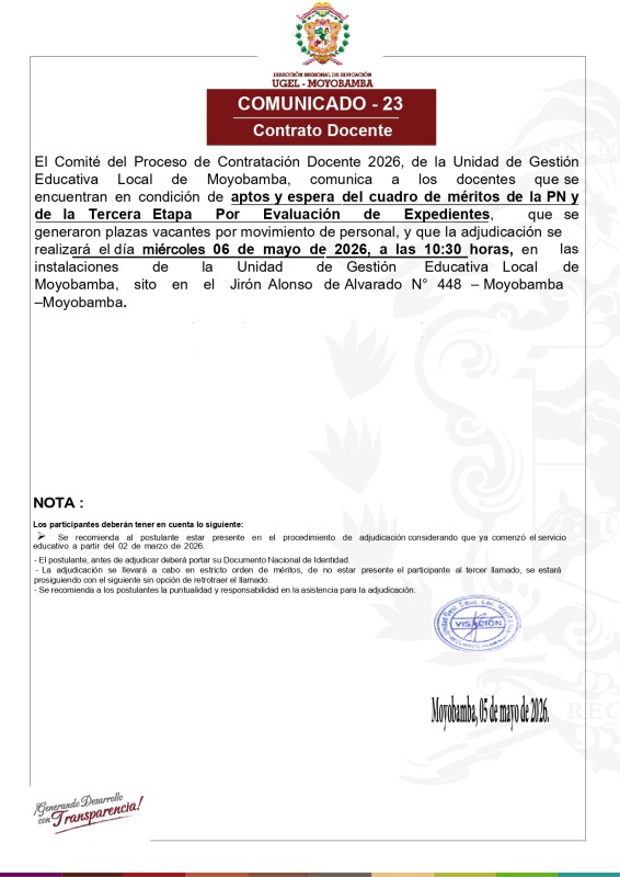 COMUNICADO - 23