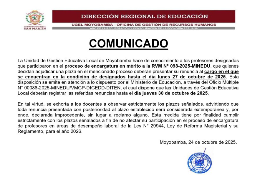 📌 COMUNICADO