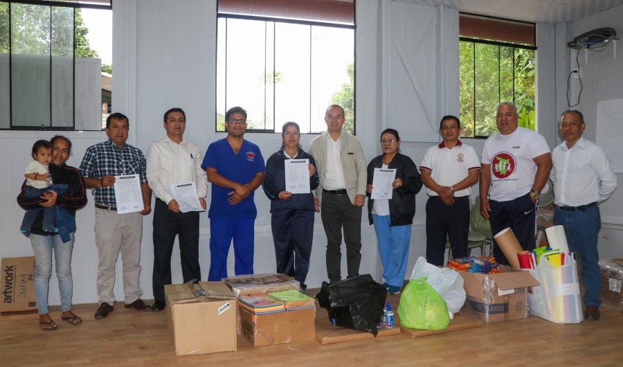 📌𝐂𝐄𝐑𝐄𝐌𝐎𝐍𝐈𝐀 𝐃𝐄 𝐄𝐍𝐓𝐑𝐄𝐆𝐀 𝐃𝐄 𝐌𝐀𝐓𝐄𝐑𝐈𝐀𝐋 𝐀𝐋 𝐏𝐑𝐈𝐓𝐄, 𝐂𝐄𝐁𝐄 𝐘 𝐒𝐀𝐄𝐈.